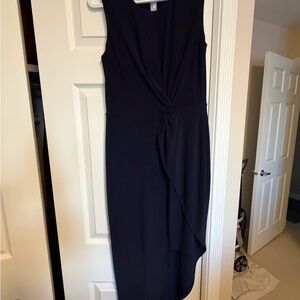 Elegant Navy Joesph Ribkoff Midi Dress
